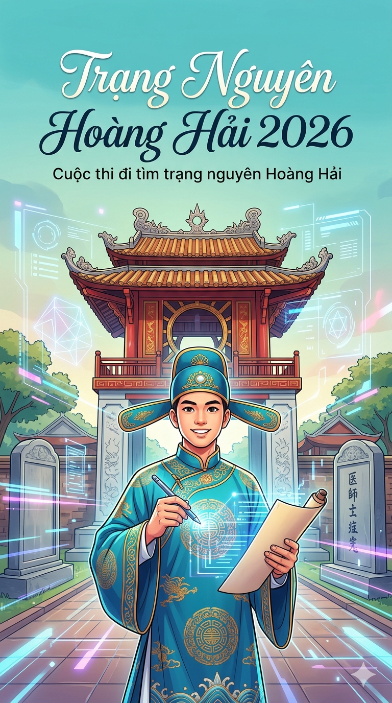 CUỘC THI DÀNH GIẢI THƯỞNG 10 TRIỆU ĐỒNG: ĐI TÌM TRẠNG NGUYÊN HOÀNG HẢI 2026